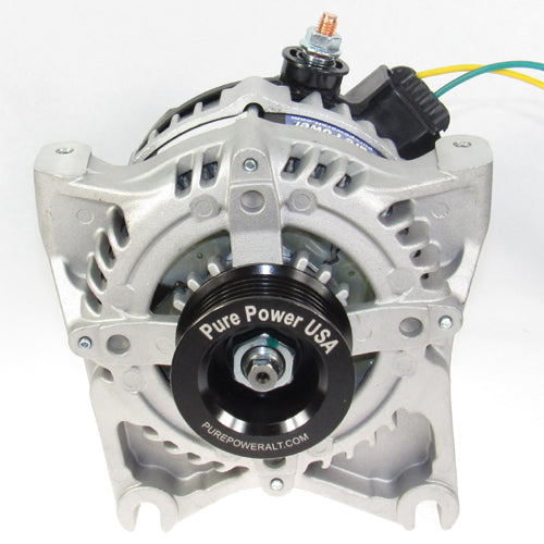 250 Amp Replaces Models with rectangle regulator plug Custom High Output Alternator