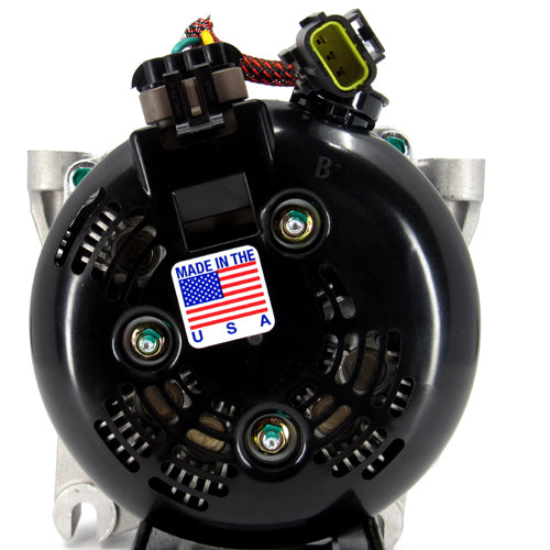 370 Amp Replaces 6G Models with rectangle regulator plug Custom High Output Alternator