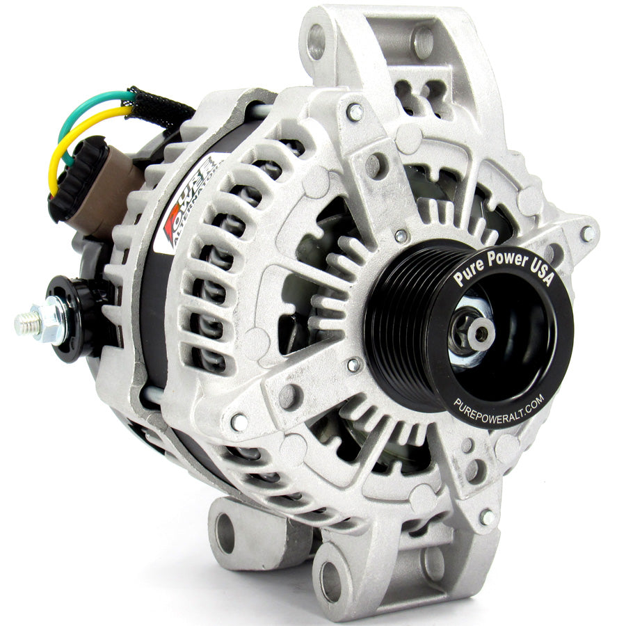 370 Amp Custom High Output Replaces Single & Dual Upper Alternator Built in the USA
