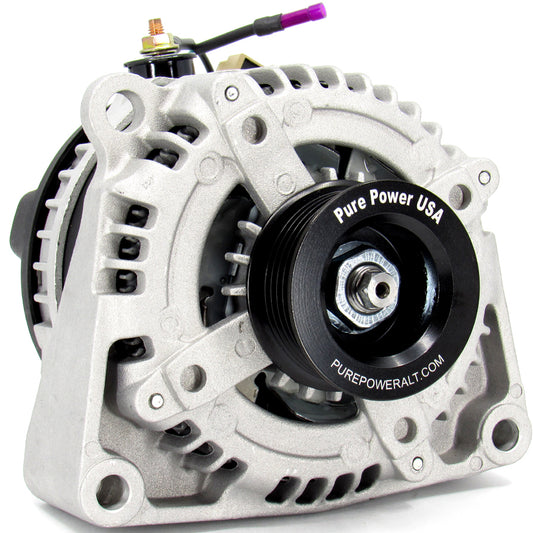 24 Volt GM Vortec Mounting Style 140Amp PurePower Universal High Output Alternator, Durable 6 Phase Hairpin Technology