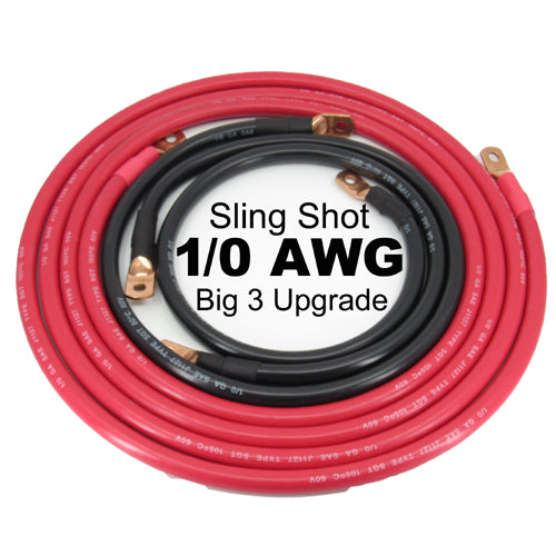 Sling Shot, BIG 3 Wire Kit, 1/0 AWG